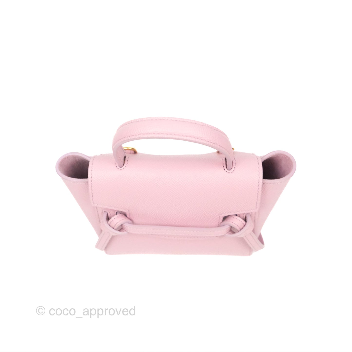 Celine Pico Belt Bag Rose Quartz Grained Calfskin Gold Hardware