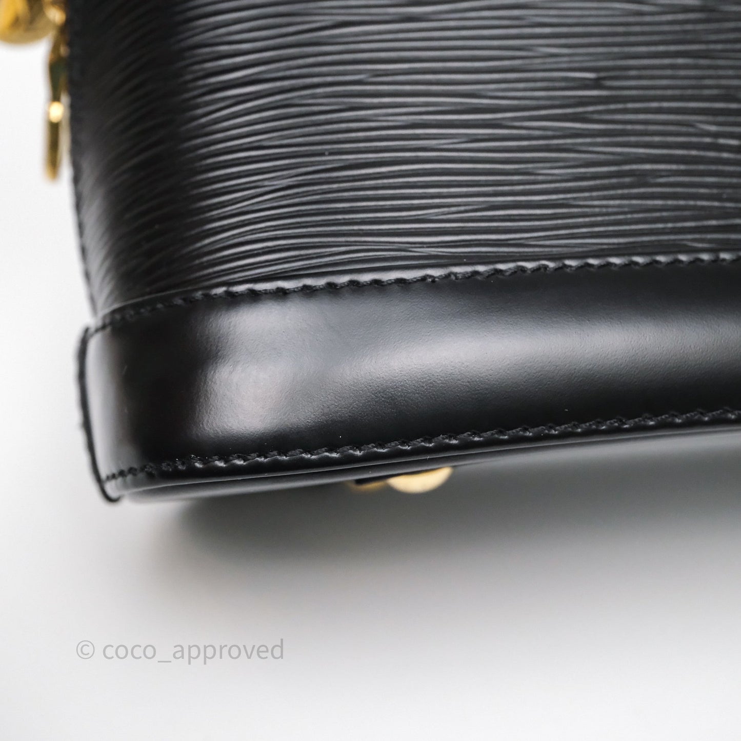 Louis Vuitton x Murakami Alma BB Black Epi Gold Hardware