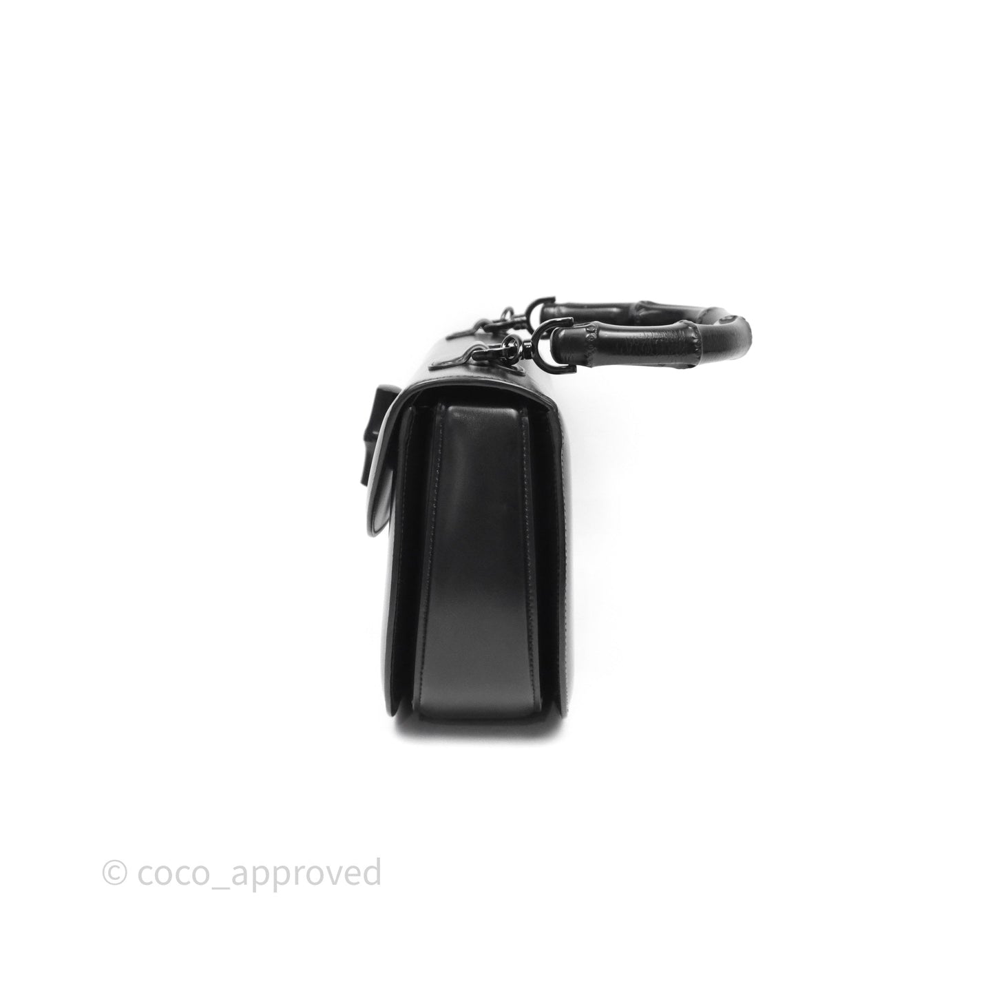 Gucci Bamboo 1947 Top Handle Medium Bag Black