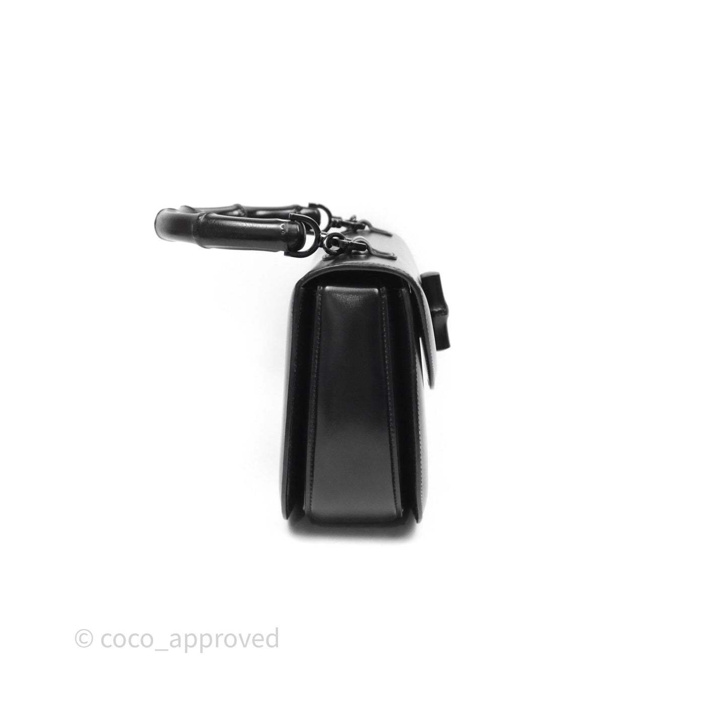 Gucci Bamboo 1947 Top Handle Medium Bag Black