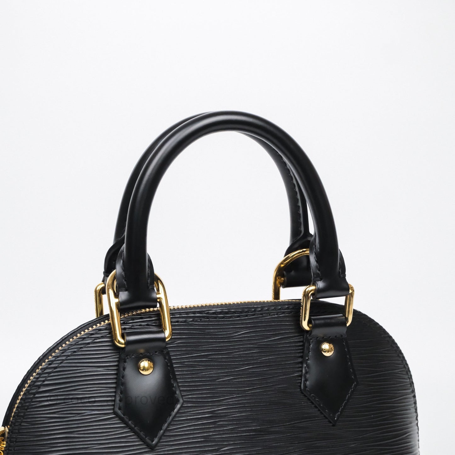 Louis Vuitton x Murakami Alma BB Black Epi Gold Hardware