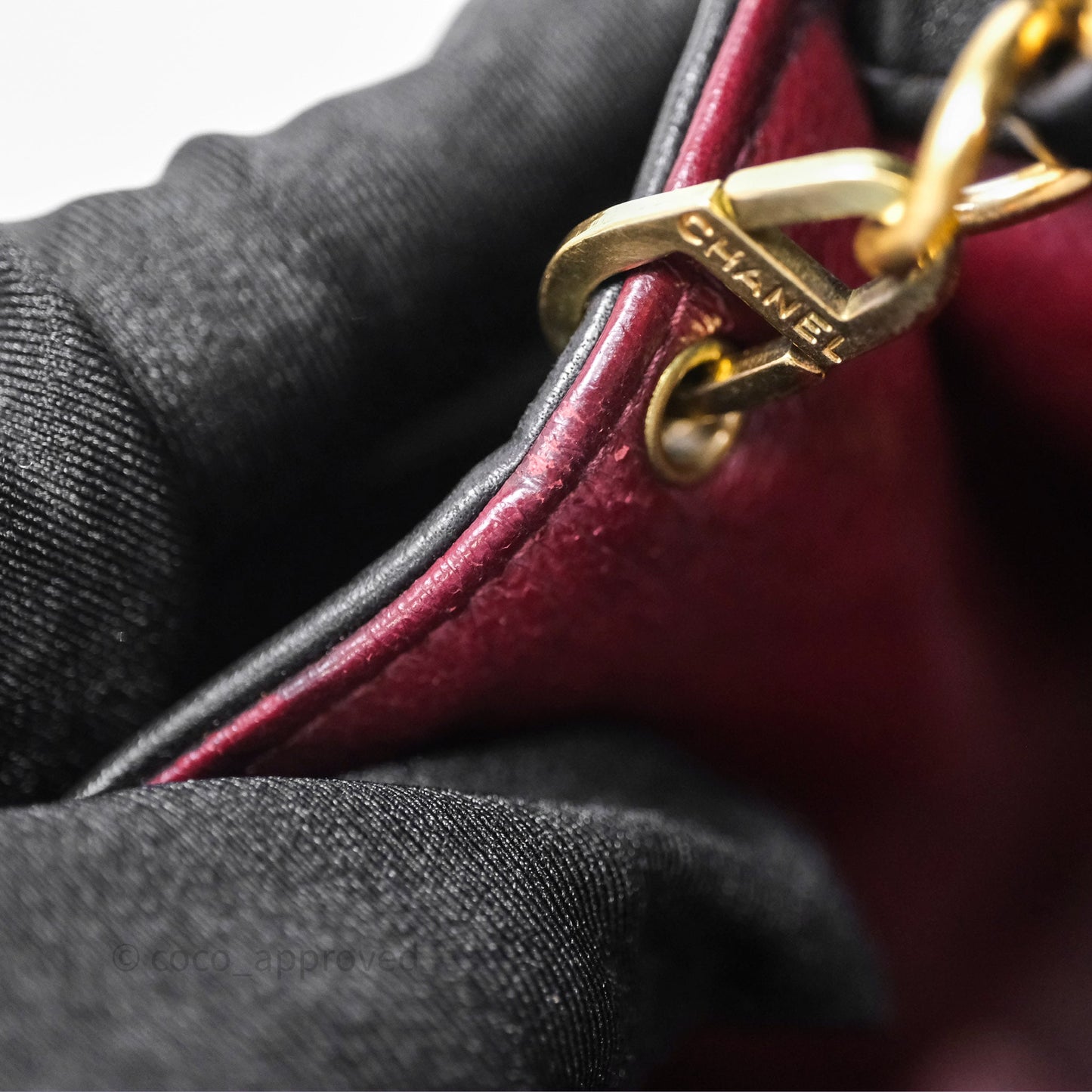 Chanel Vintage Medium Classic Diana Flap Bag Black Lambskin 24K Gold Hardware