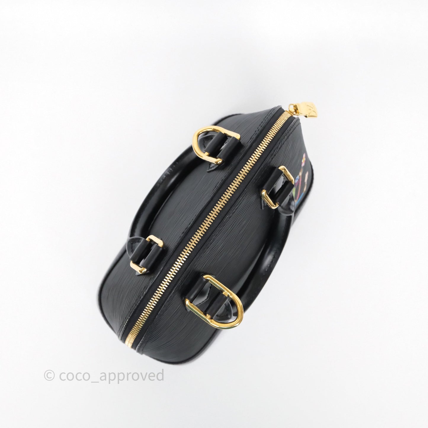 Louis Vuitton x Murakami Alma BB Black Epi Gold Hardware