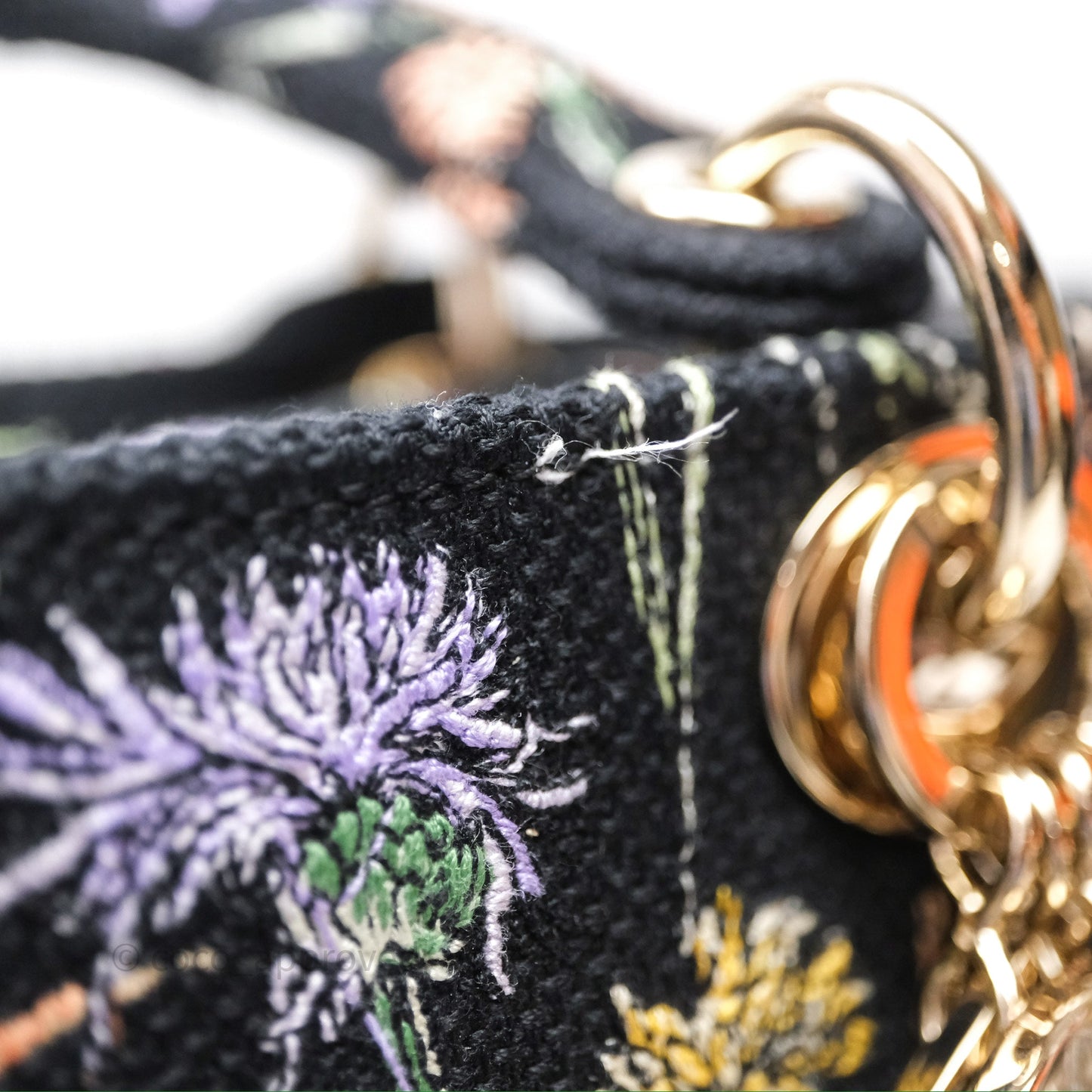 Christian Dior Medium Lady D-Lite Bag Embroidered Herbarium