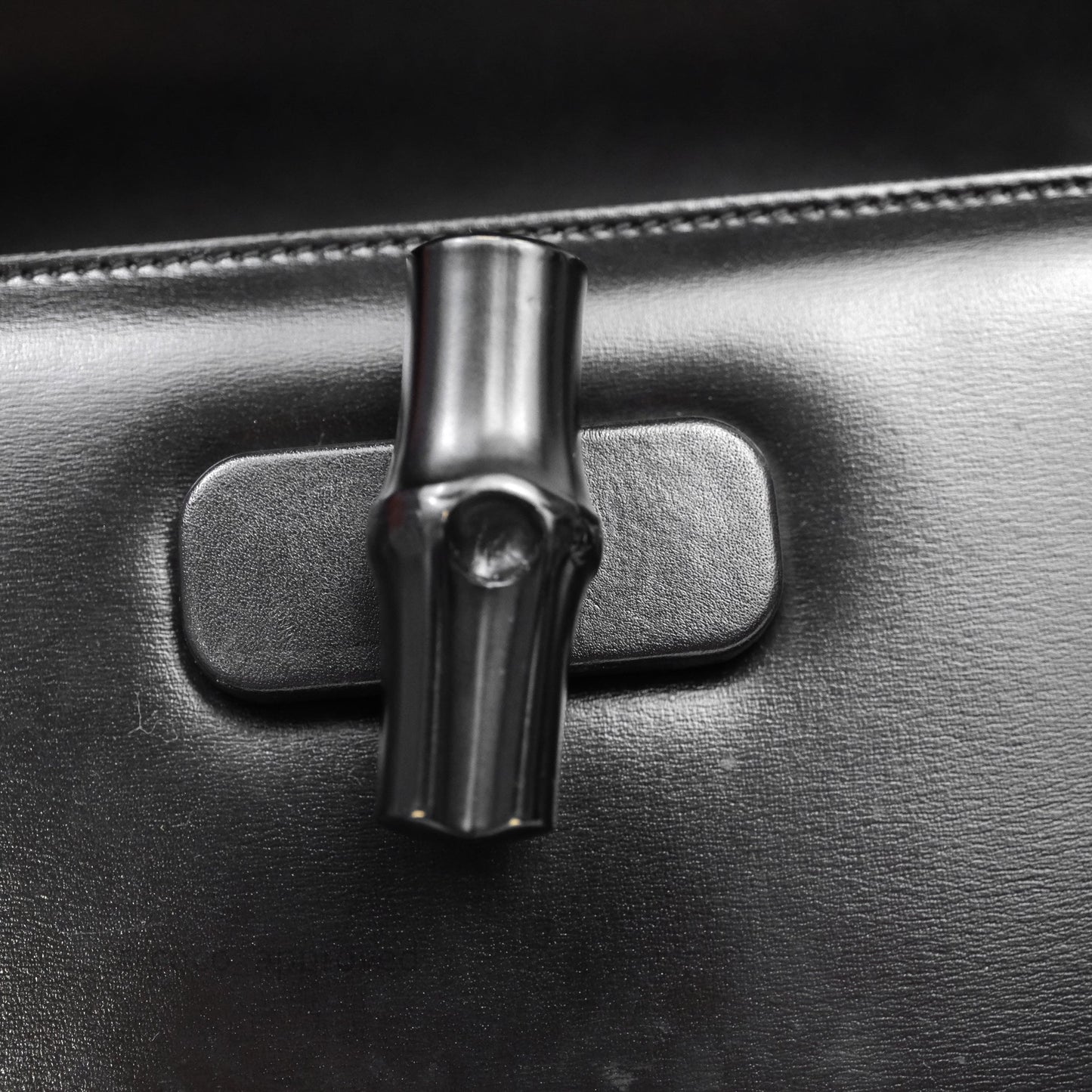 Gucci Bamboo 1947 Top Handle Medium Bag Black