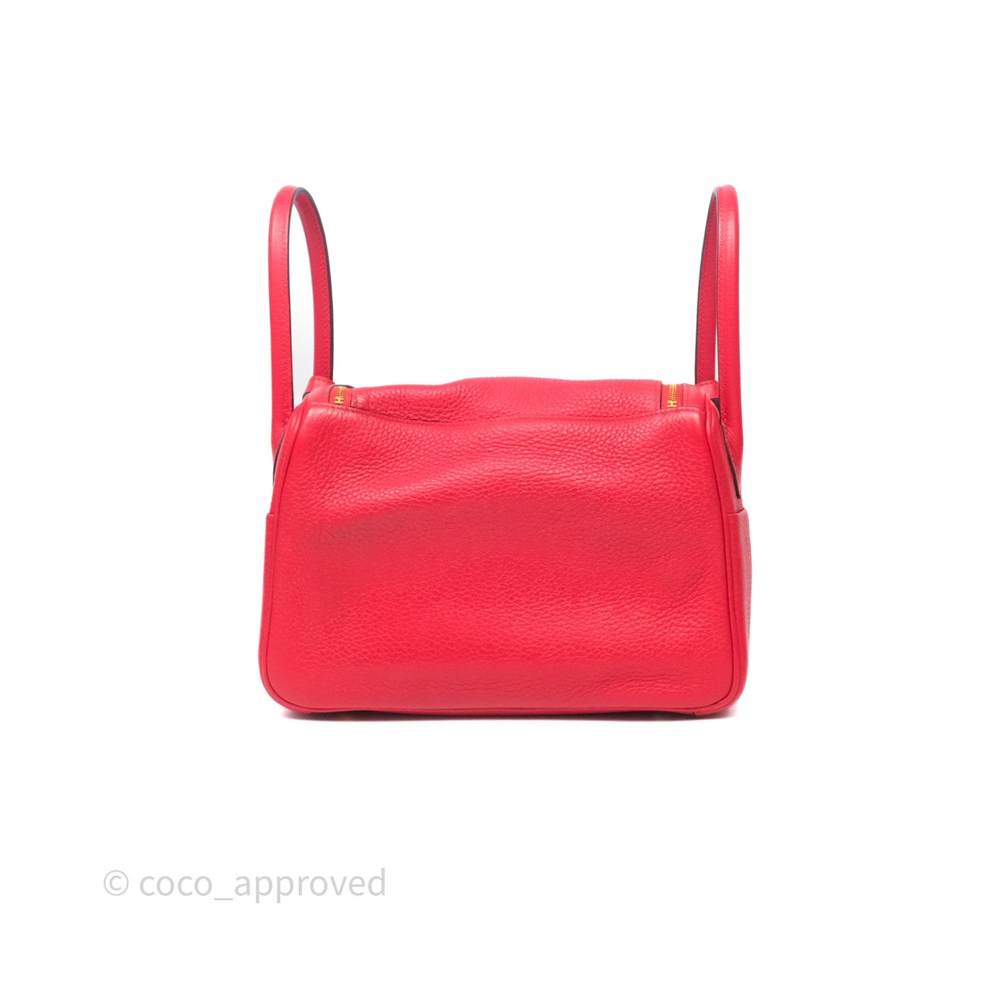 Hermes Lindy 26 Rouge Tomate S5 Taurillon Clemence Gold Hardware