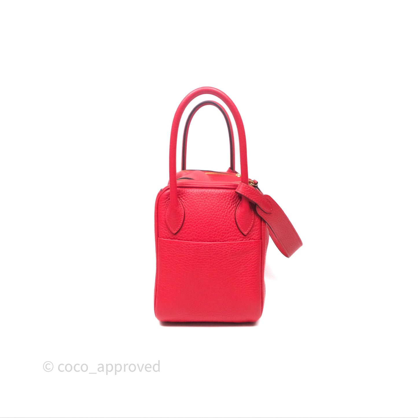 Hermes Lindy 26 Rouge Tomate S5 Taurillon Clemence Gold Hardware