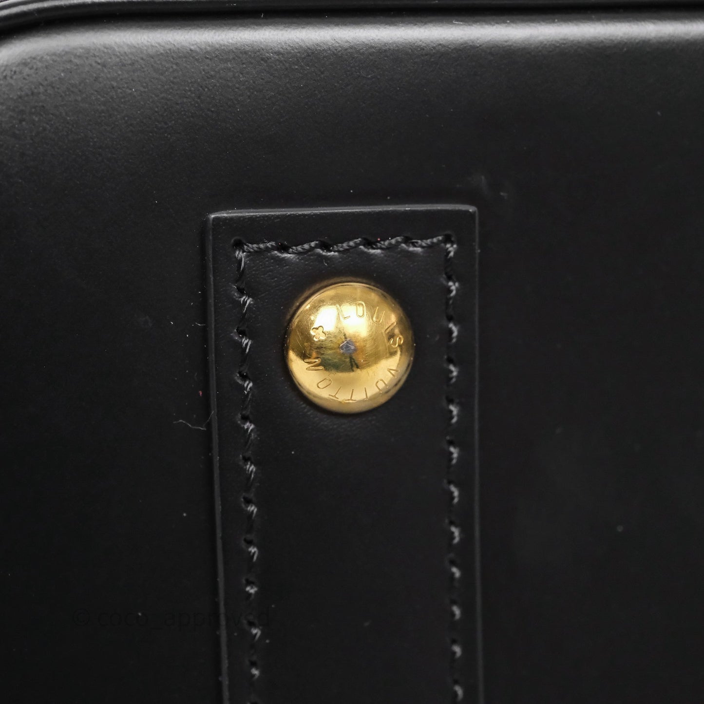 Louis Vuitton x Murakami Alma BB Black Epi Gold Hardware