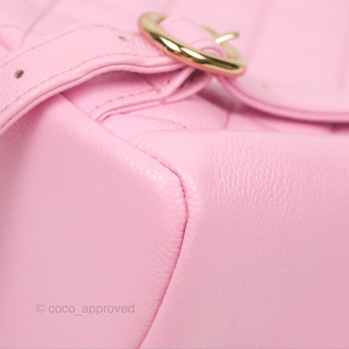 Chanel Duma Backpack Medium Pink Caviar Gold Hardware 23P