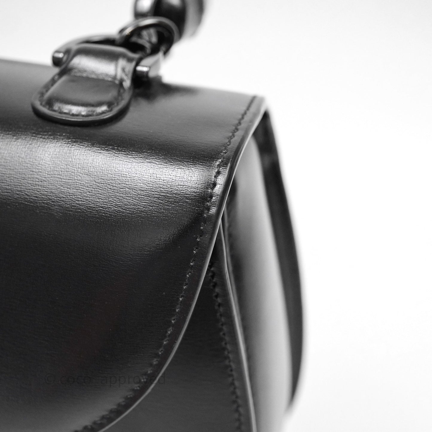 Gucci Bamboo 1947 Top Handle Medium Bag Black