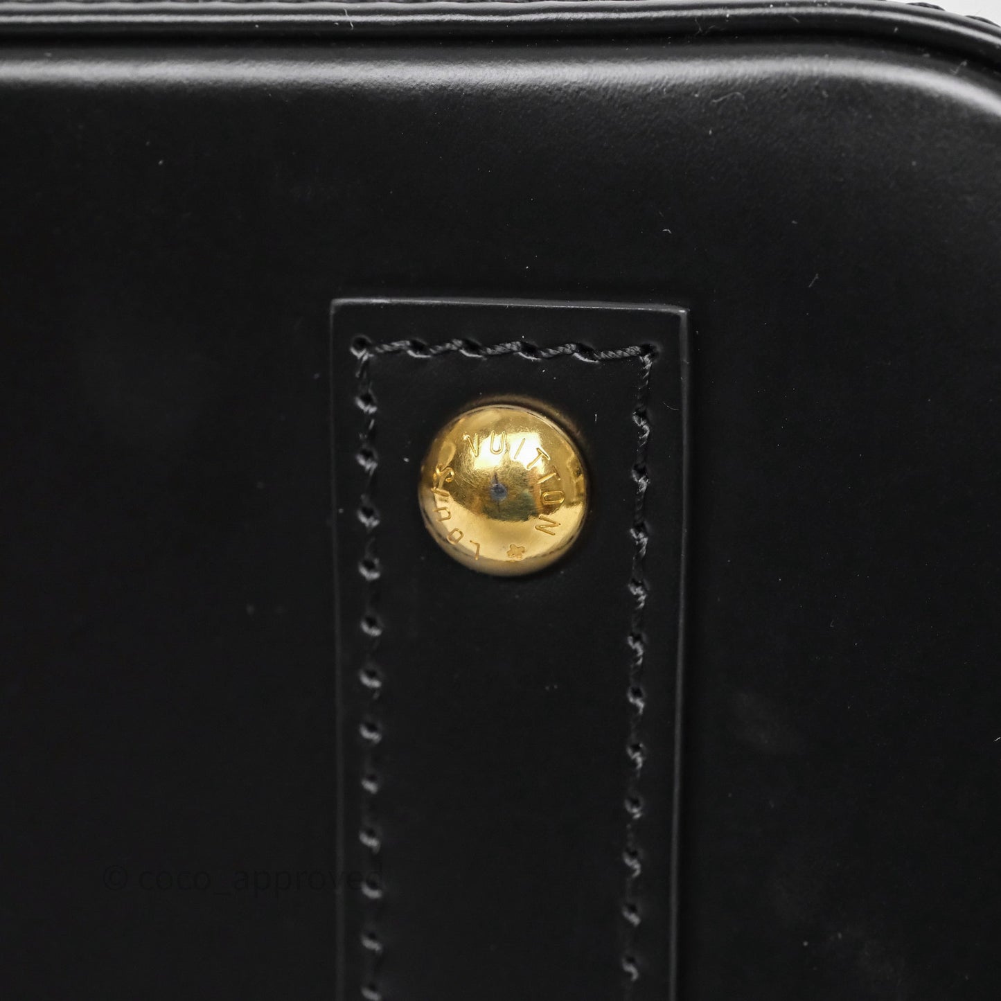 Louis Vuitton x Murakami Alma BB Black Epi Gold Hardware