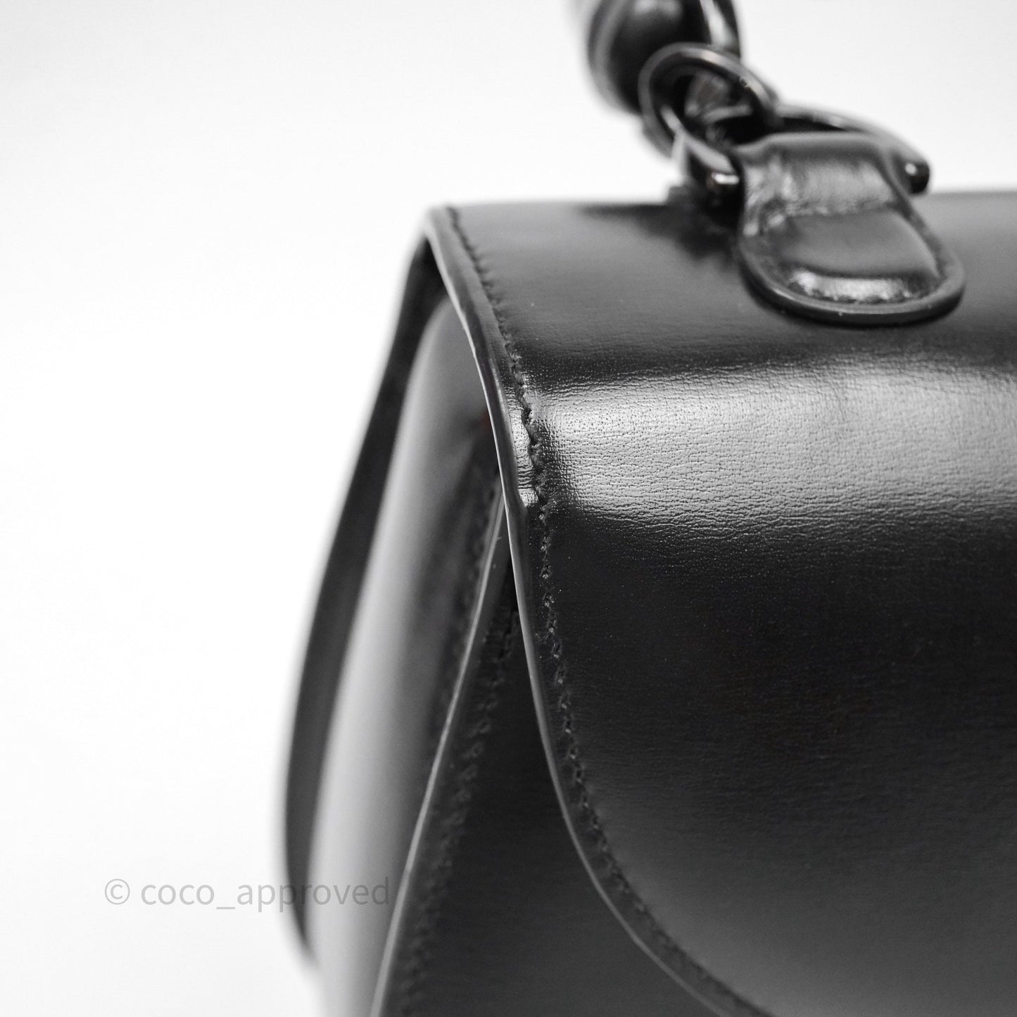 Gucci Bamboo 1947 Top Handle Medium Bag Black