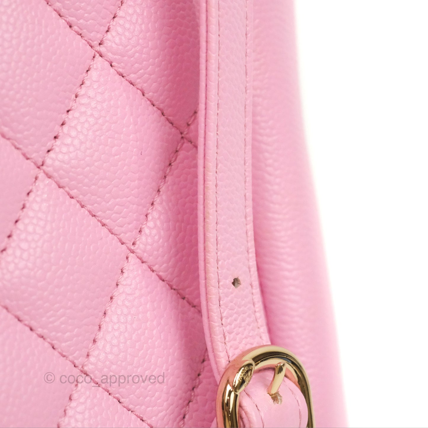 Chanel Duma Backpack Medium Pink Caviar Gold Hardware 23P