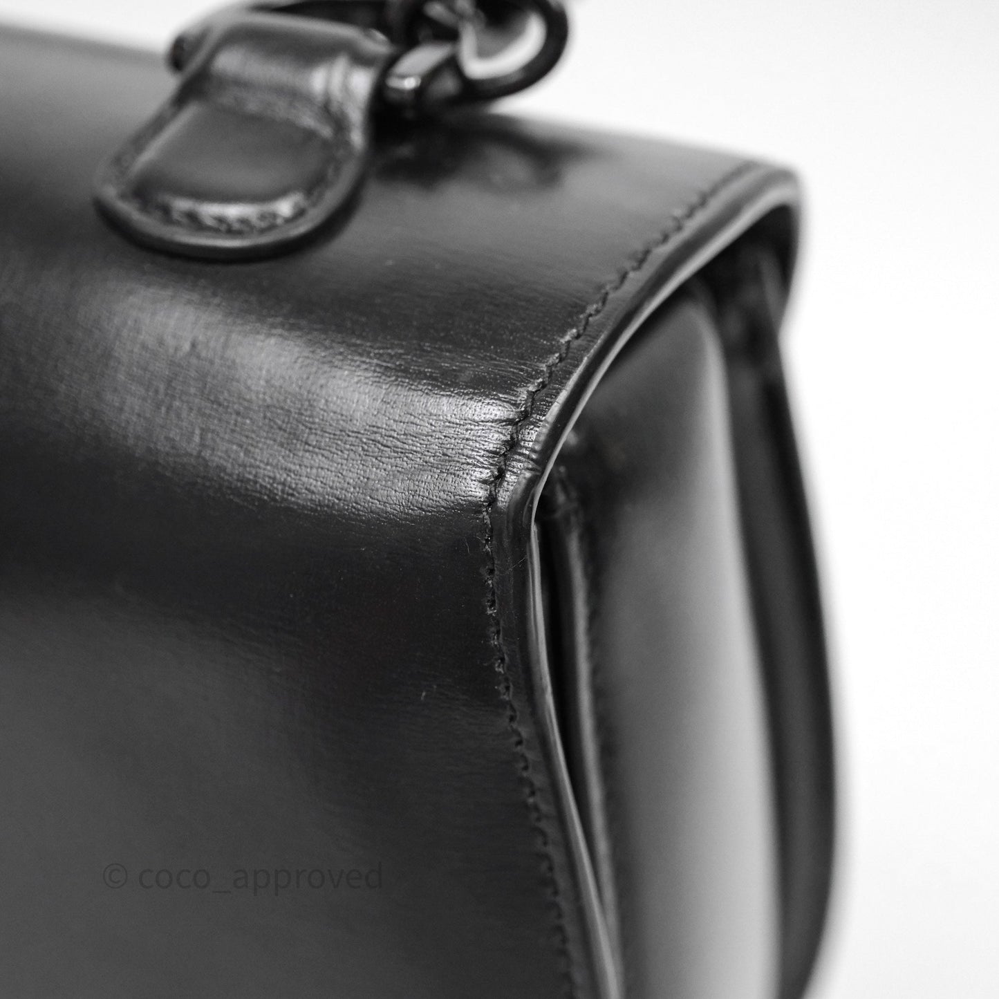Gucci Bamboo 1947 Top Handle Medium Bag Black