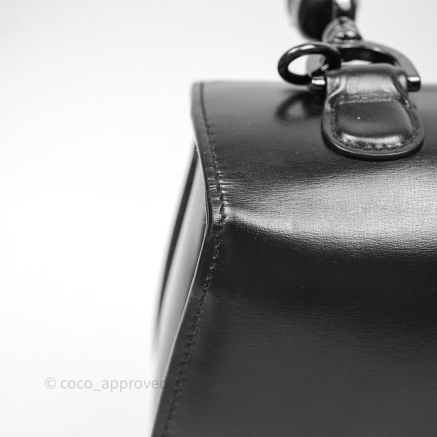 Gucci Bamboo 1947 Top Handle Medium Bag Black