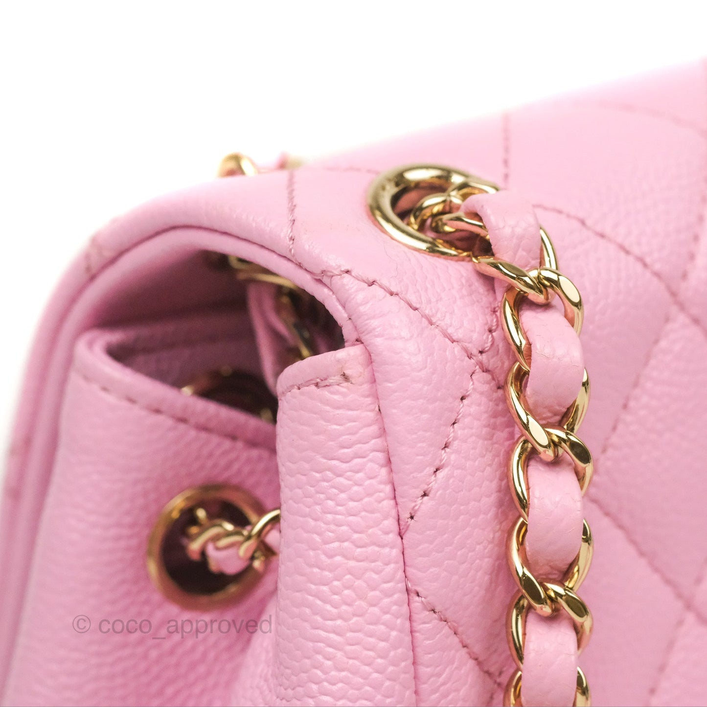 Chanel Duma Backpack Medium Pink Caviar Gold Hardware 23P