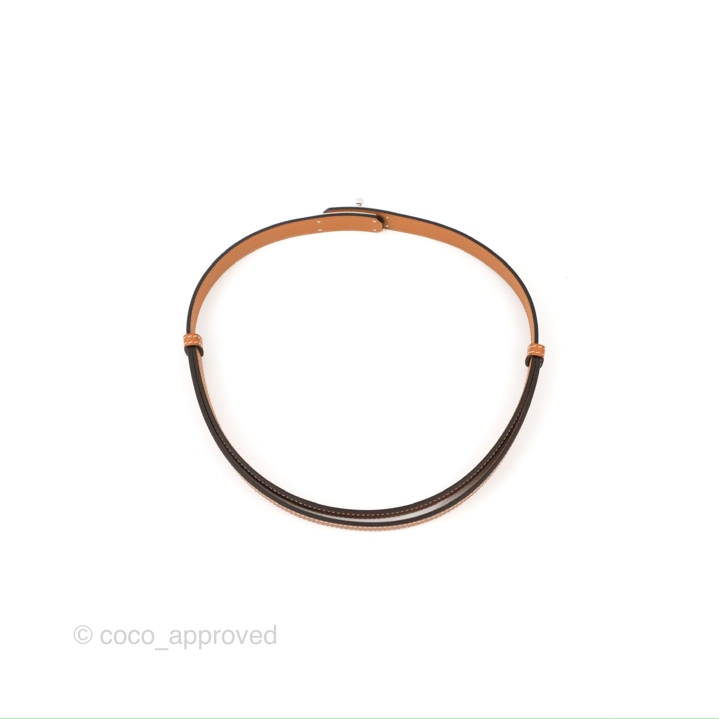 Hermès Epsom Kelly Buckle Belt Palladium Hardware