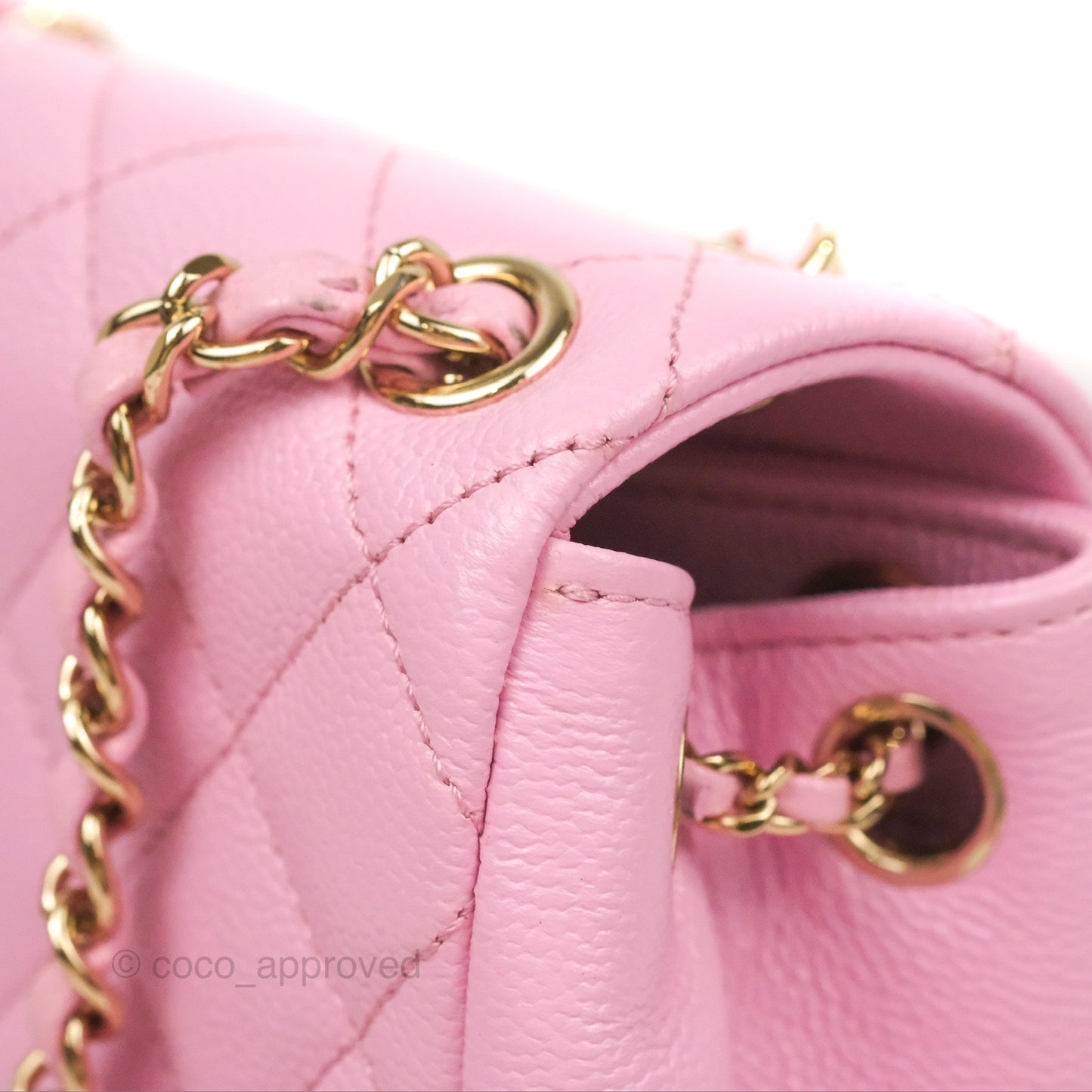 Chanel Duma Backpack Medium Pink Caviar Gold Hardware 23P