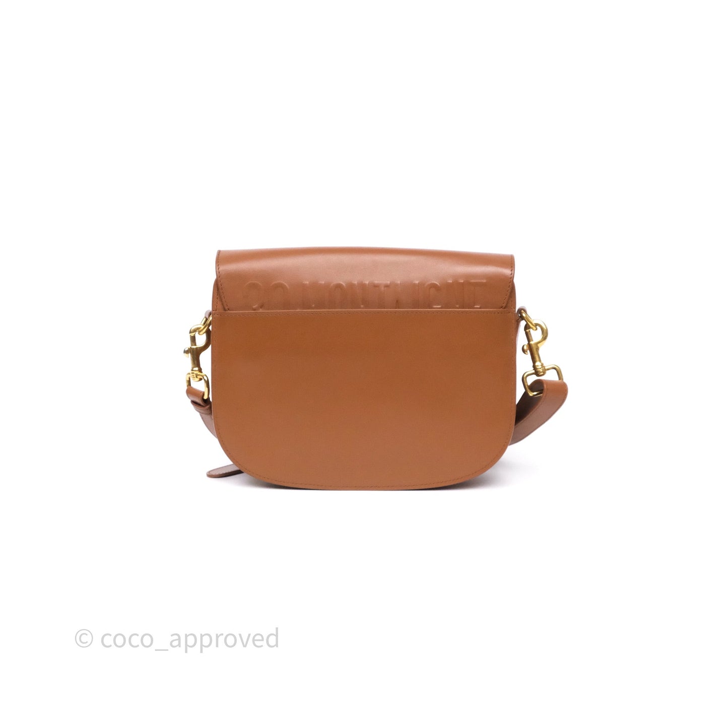 Christian Dior Medium Bobby Bag Brown Calfskin Gold Hardware