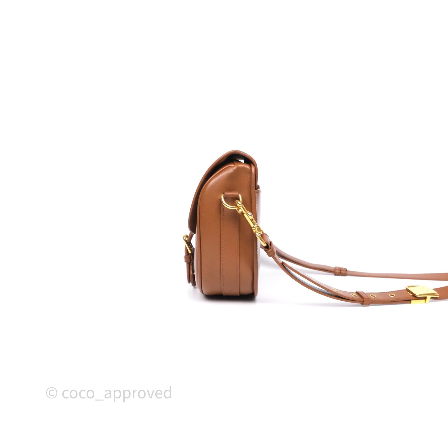 Christian Dior Medium Bobby Bag Brown Calfskin Gold Hardware