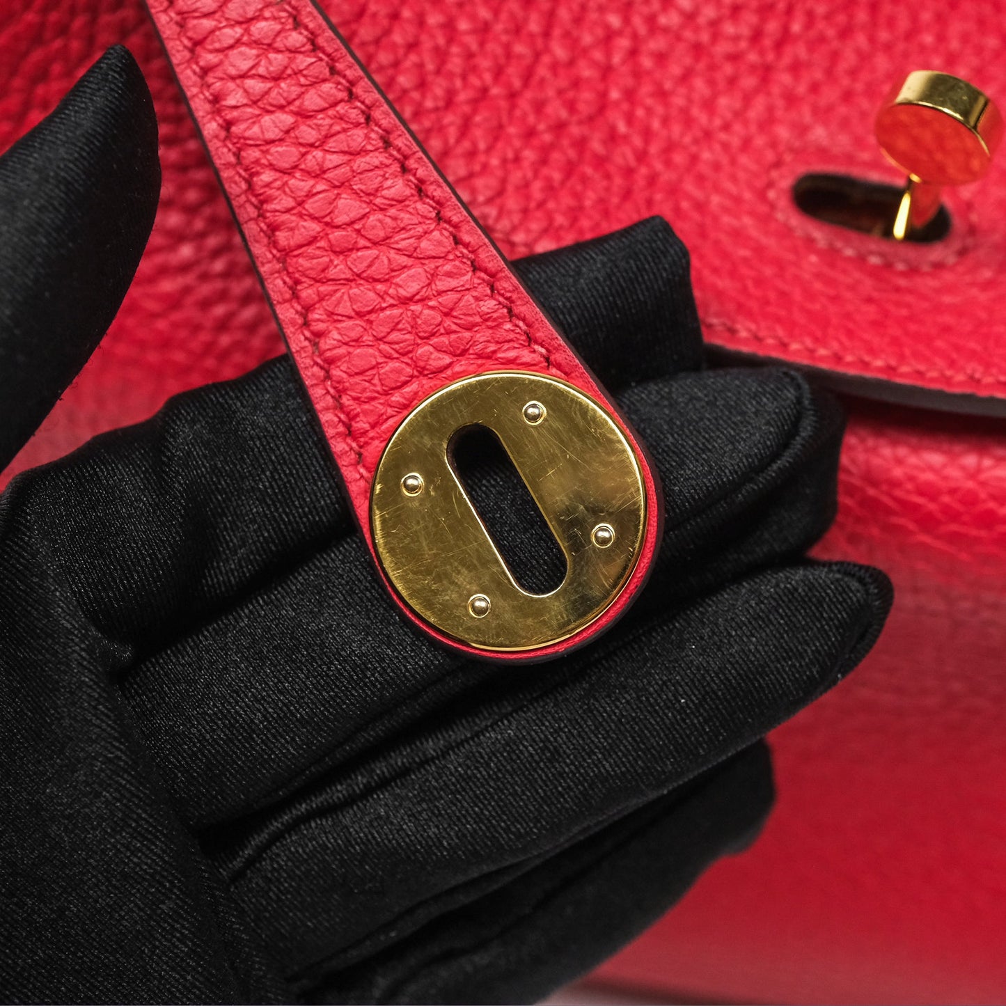 Hermes Lindy 26 Rouge Tomate S5 Taurillon Clemence Gold Hardware