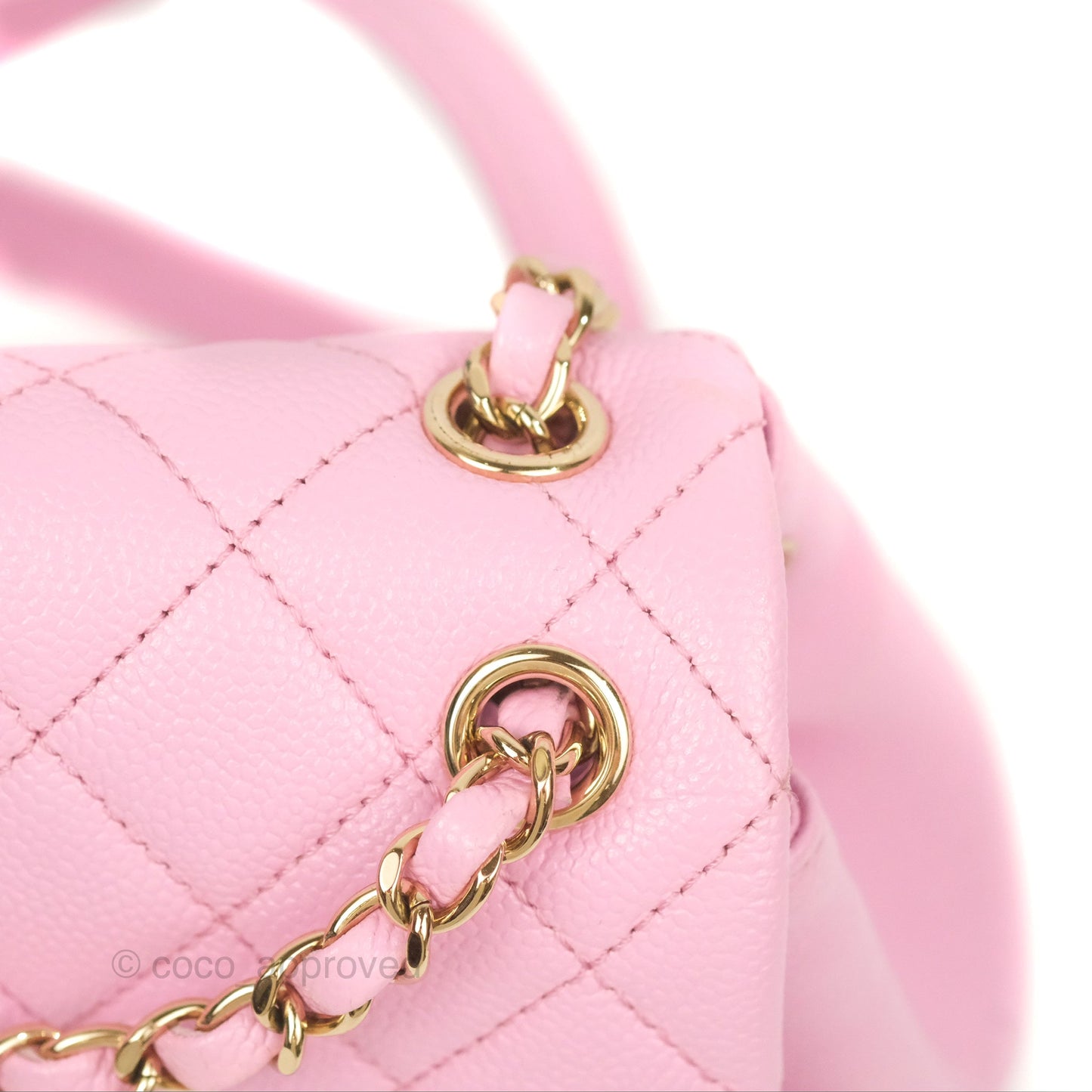 Chanel Duma Backpack Medium Pink Caviar Gold Hardware 23P