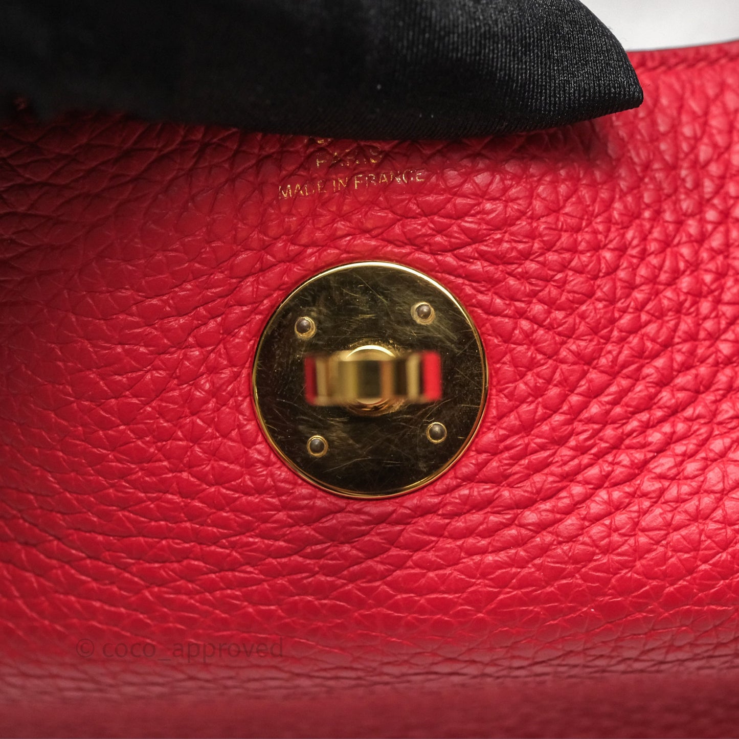 Hermes Lindy 26 Rouge Tomate S5 Taurillon Clemence Gold Hardware