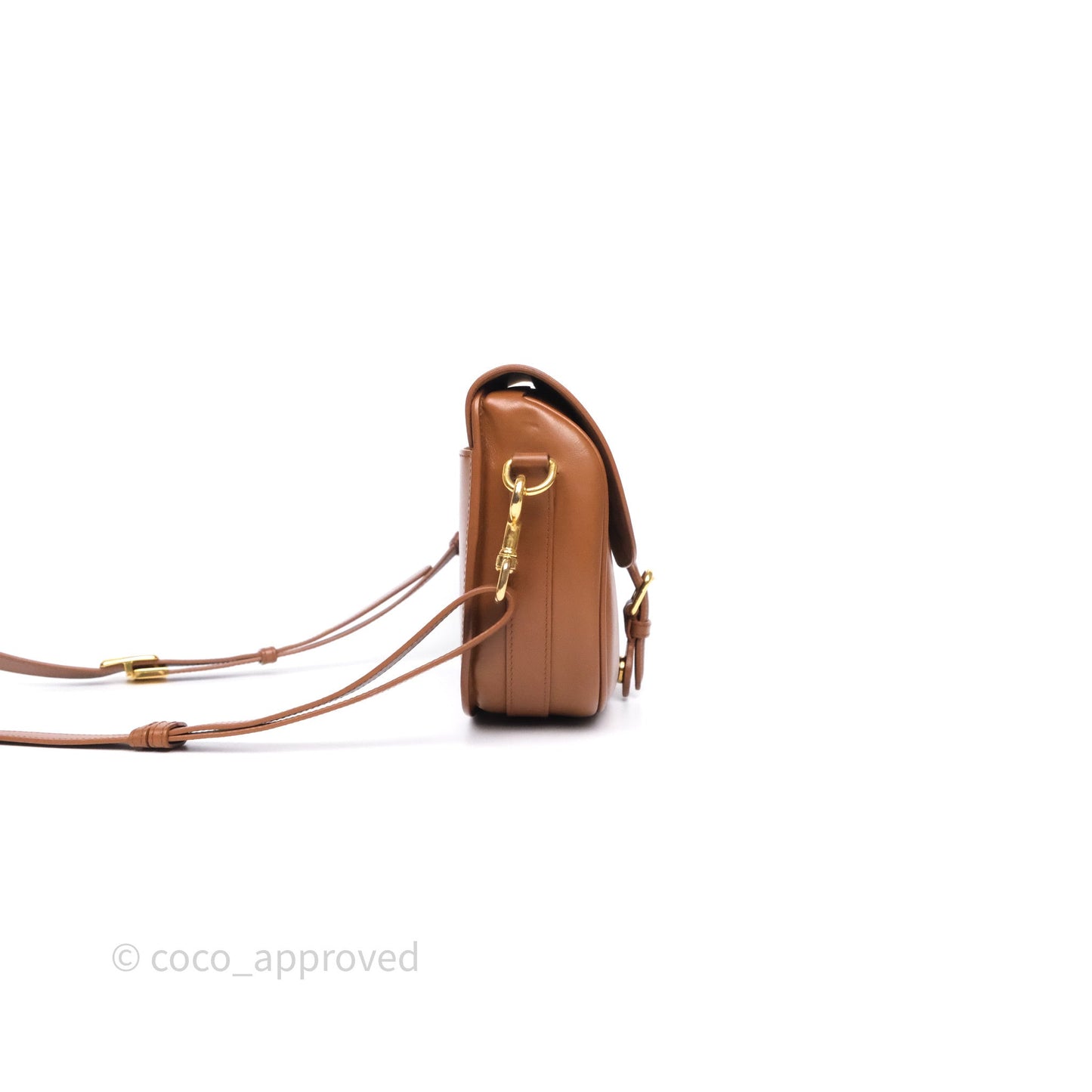 Christian Dior Medium Bobby Bag Brown Calfskin Gold Hardware