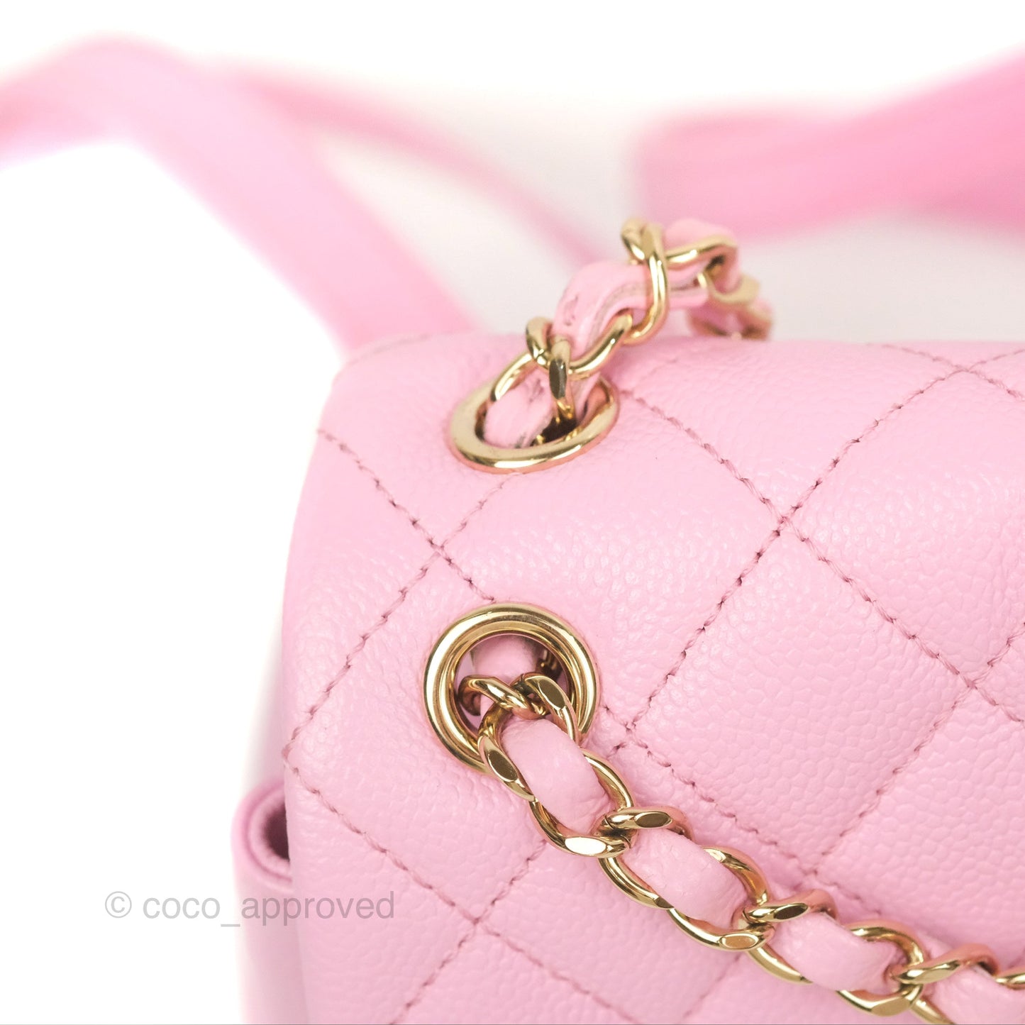 Chanel Duma Backpack Medium Pink Caviar Gold Hardware 23P