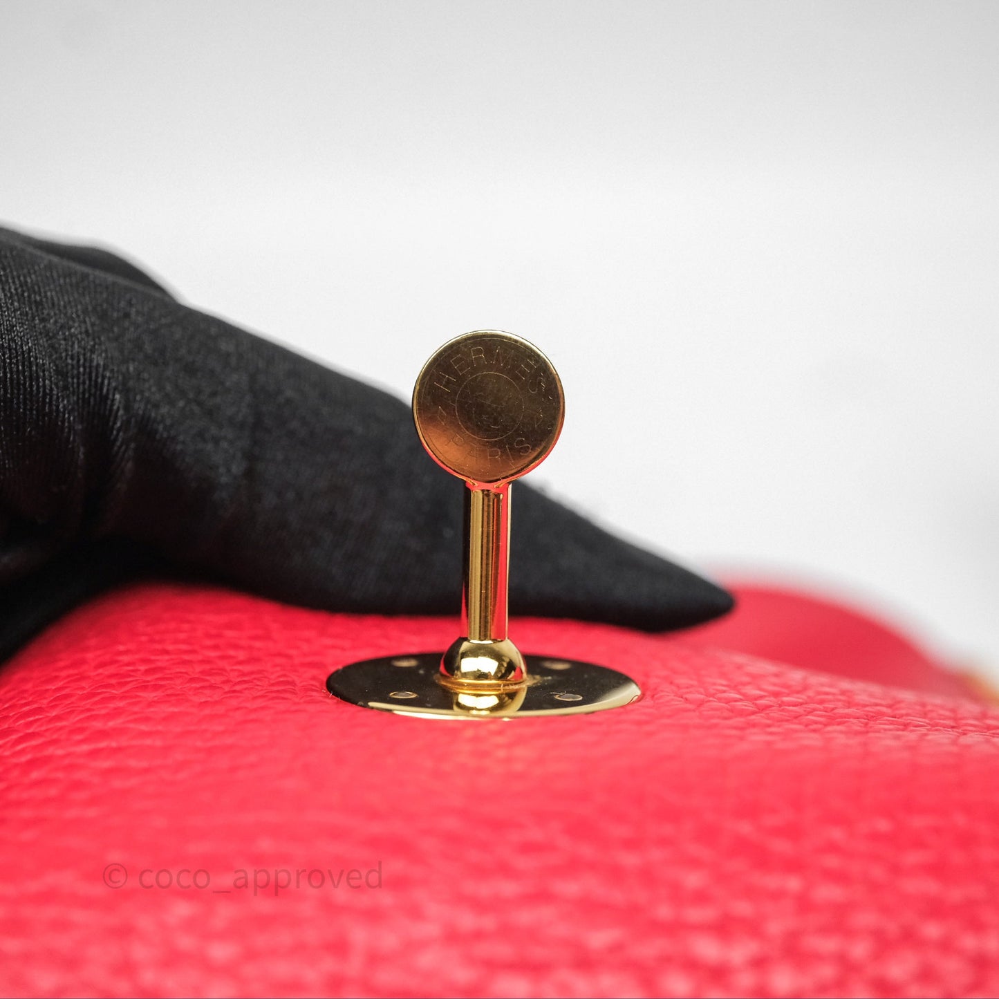 Hermes Lindy 26 Rouge Tomate S5 Taurillon Clemence Gold Hardware