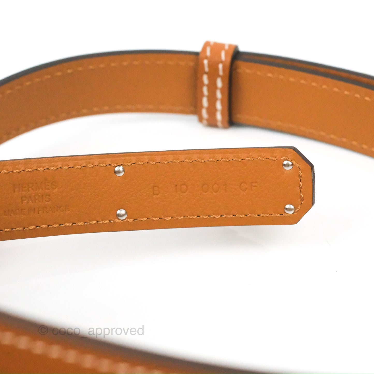 Hermès Epsom Kelly Buckle Belt Palladium Hardware
