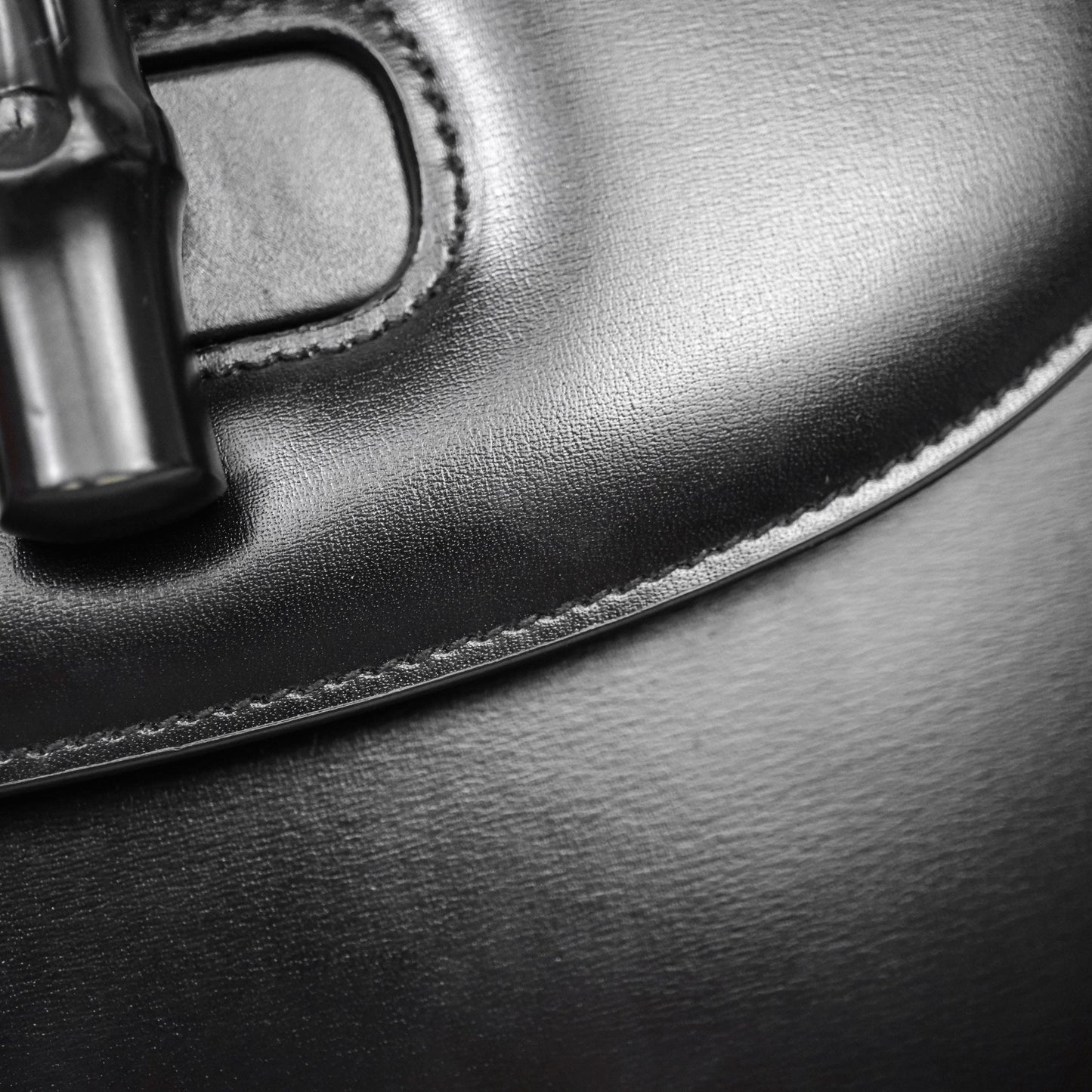 Gucci Bamboo 1947 Top Handle Medium Bag Black