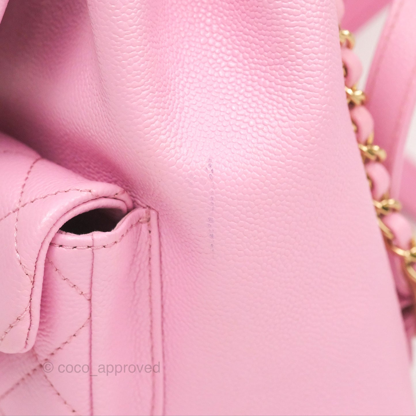 Chanel Duma Backpack Medium Pink Caviar Gold Hardware 23P