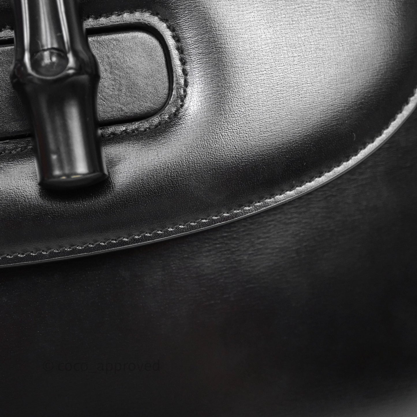 Gucci Bamboo 1947 Top Handle Medium Bag Black