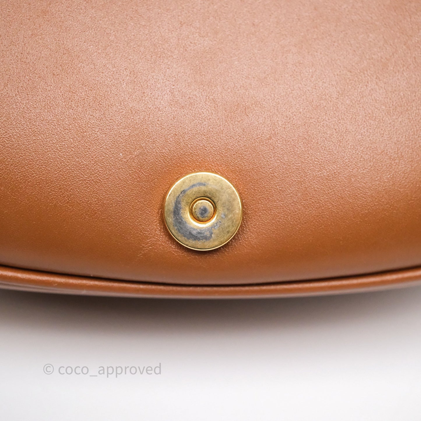 Christian Dior Medium Bobby Bag Brown Calfskin Gold Hardware