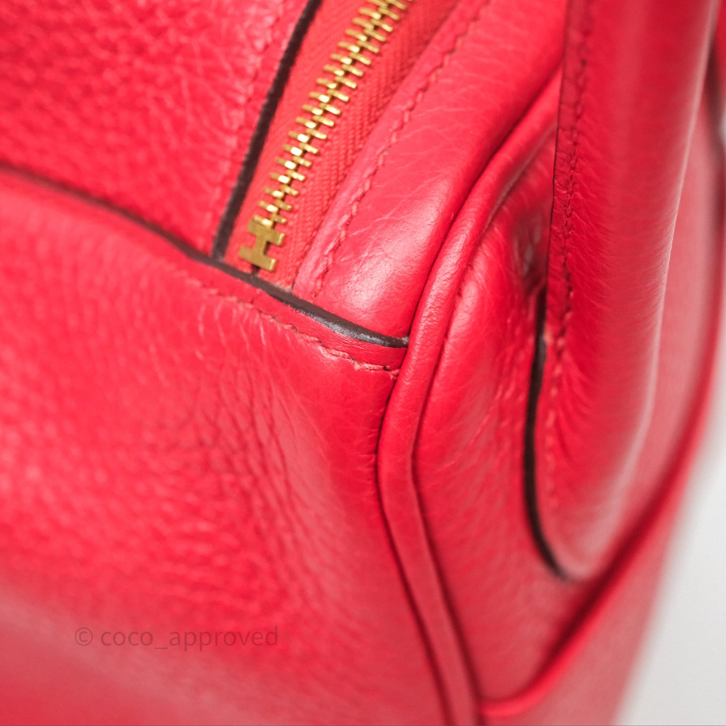 Hermes Lindy 26 Rouge Tomate S5 Taurillon Clemence Gold Hardware
