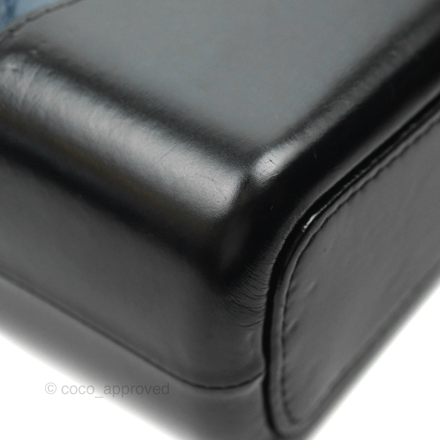 Chanel Medium Gabrielle Navy Black Aged Calfskin Mixed Hardware