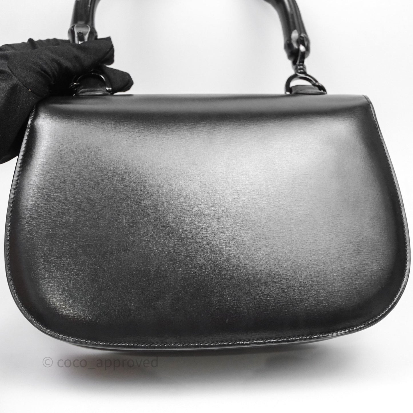 Gucci Bamboo 1947 Top Handle Medium Bag Black