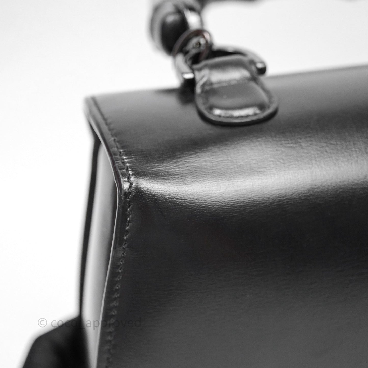 Gucci Bamboo 1947 Top Handle Medium Bag Black