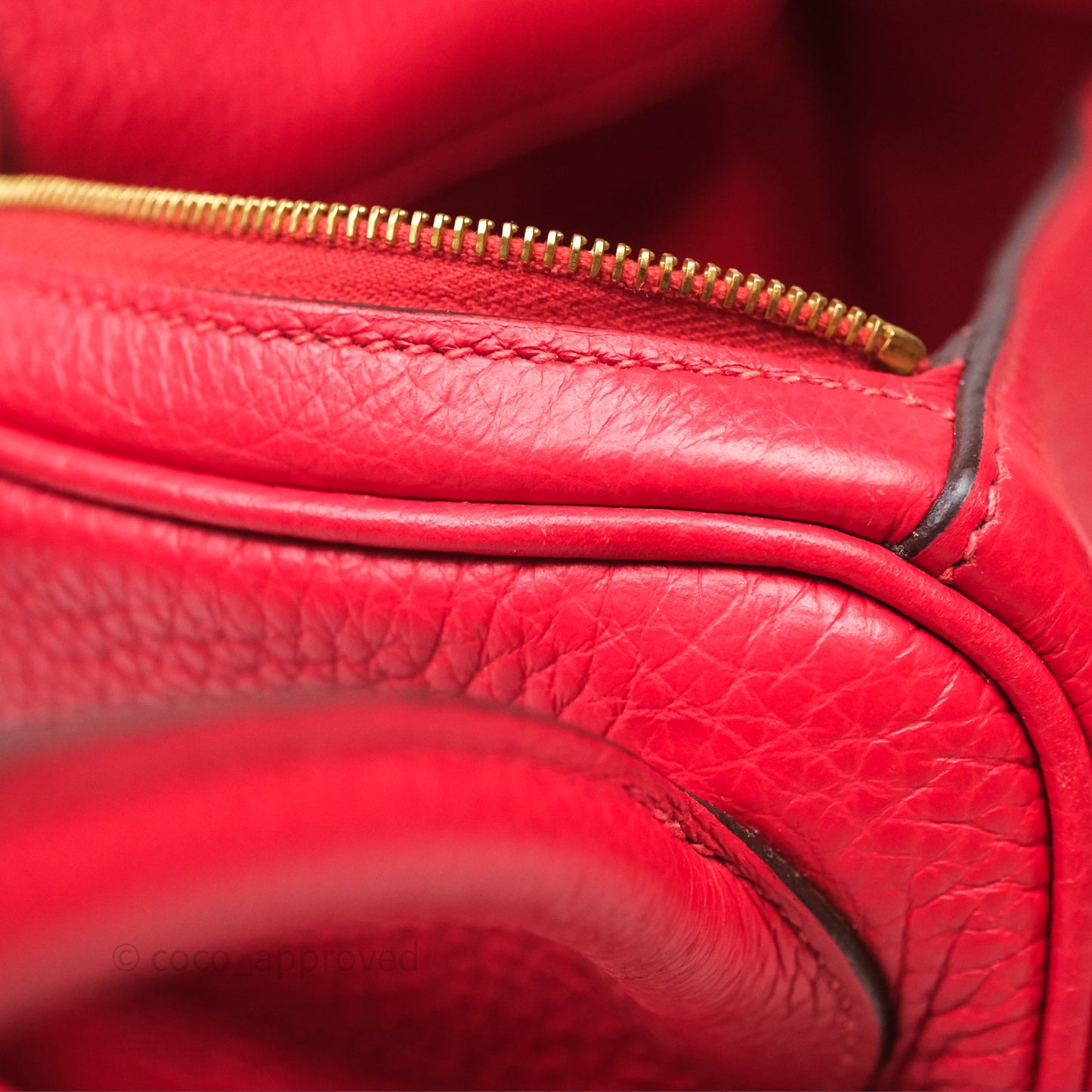 Hermes Lindy 26 Rouge Tomate S5 Taurillon Clemence Gold Hardware