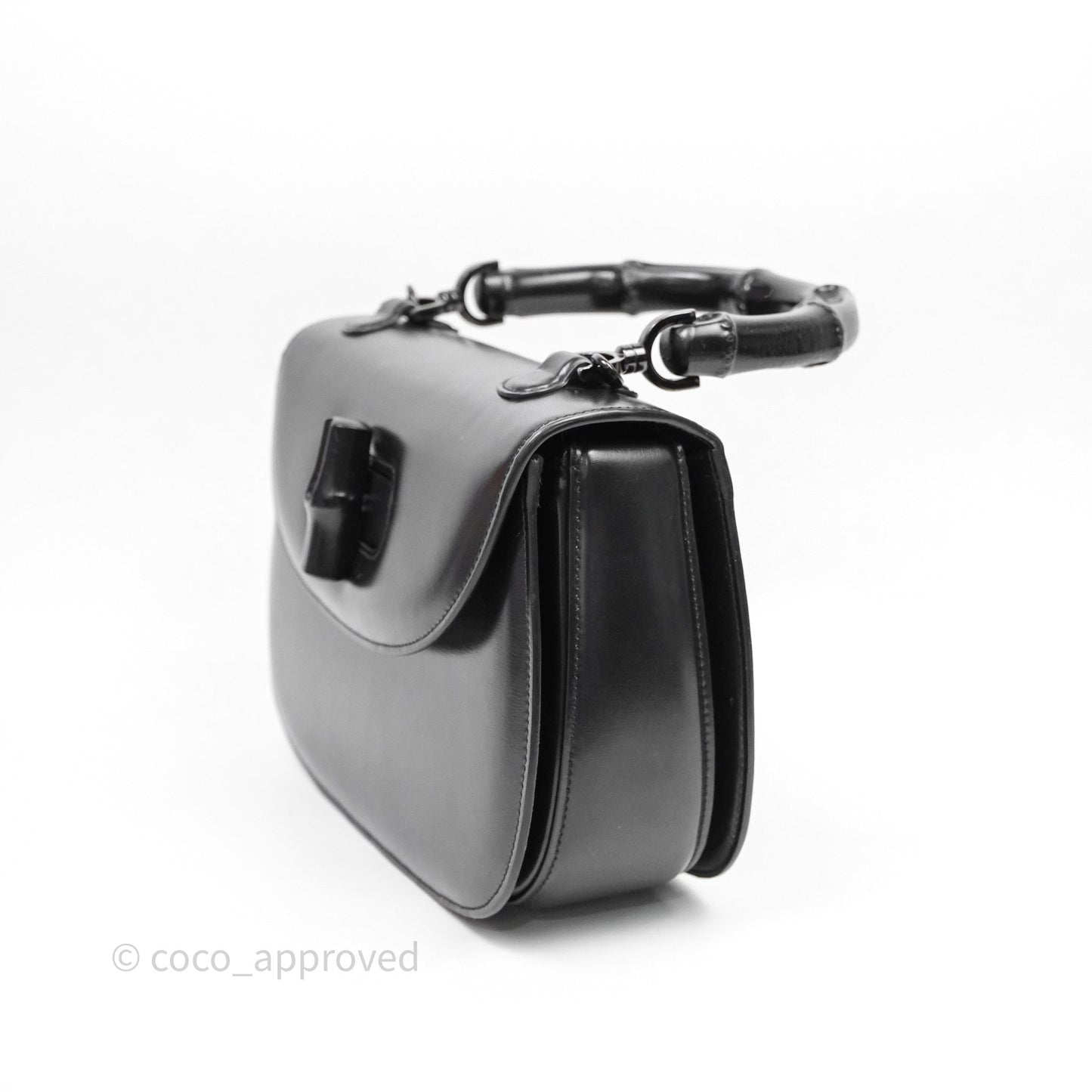 Gucci Bamboo 1947 Top Handle Medium Bag Black