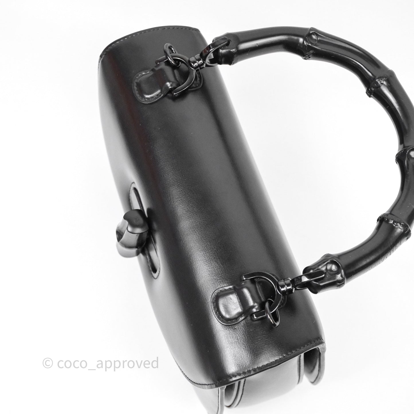 Gucci Bamboo 1947 Top Handle Medium Bag Black