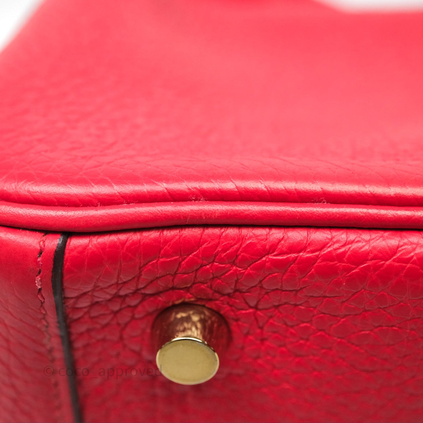 Hermes Lindy 26 Rouge Tomate S5 Taurillon Clemence Gold Hardware