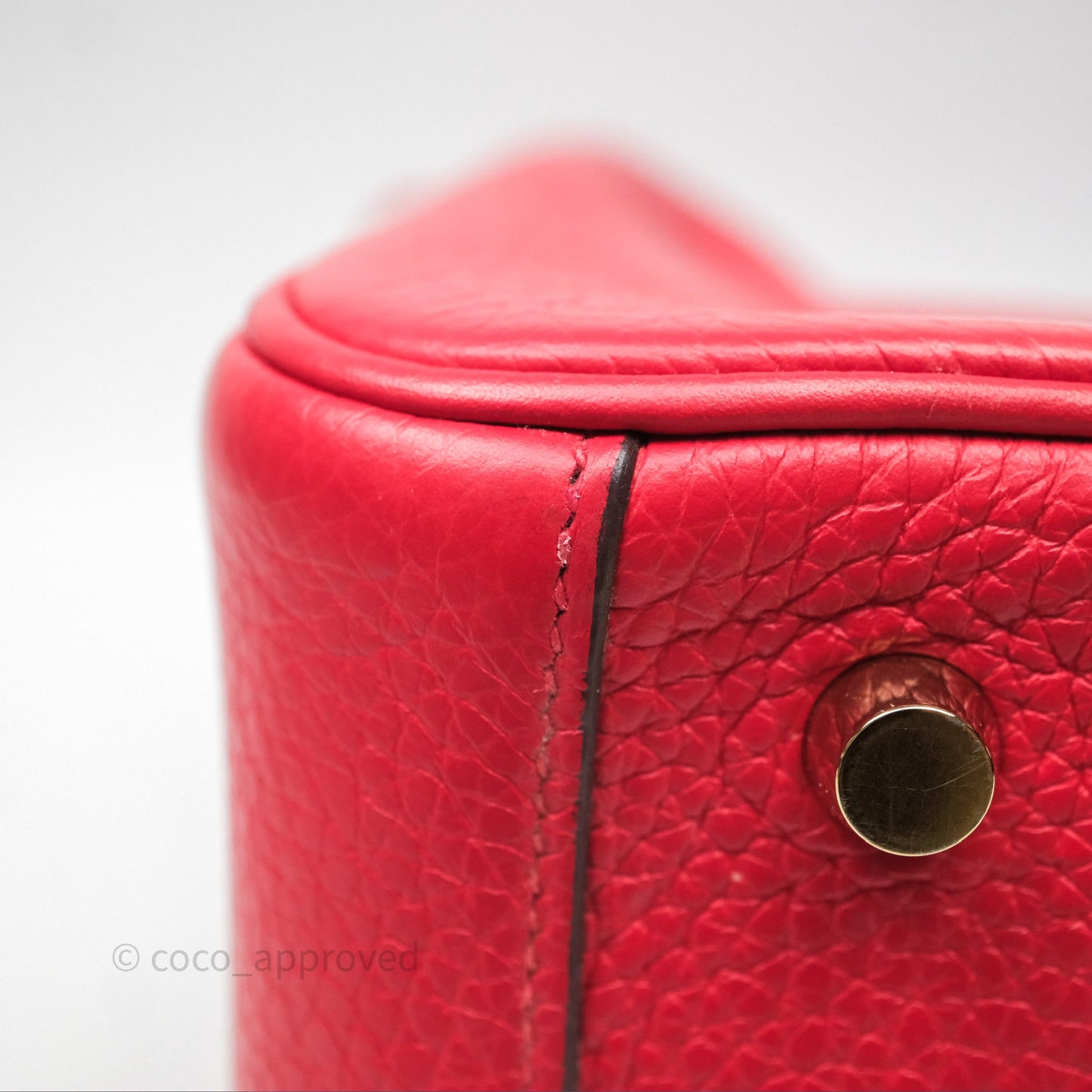 Hermes Lindy 26 Rouge Tomate S5 Taurillon Clemence Gold Hardware