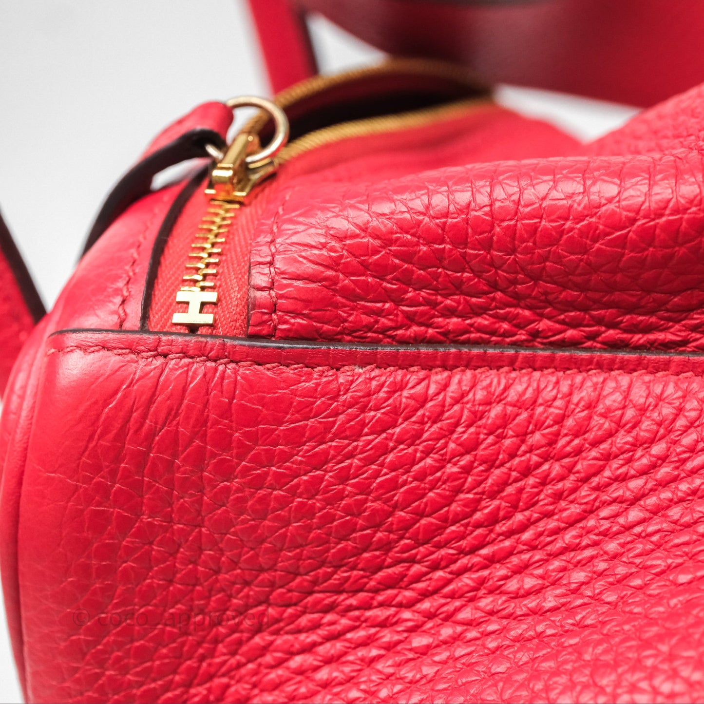 Hermes Lindy 26 Rouge Tomate S5 Taurillon Clemence Gold Hardware