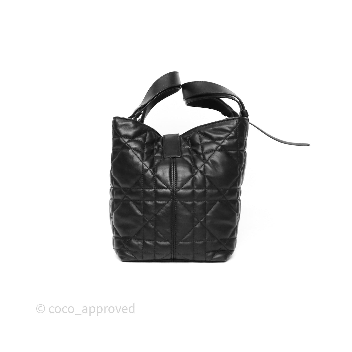 Christian Dior Medium Dior Toujours Bag Black Macrocannage Calfskin