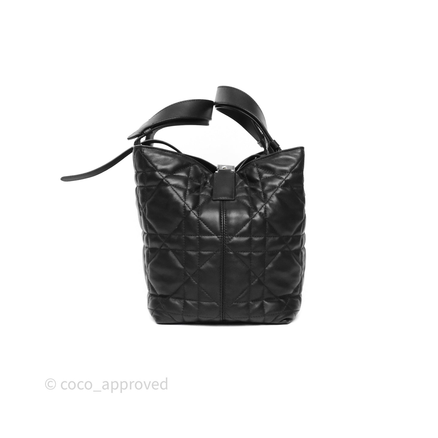Christian Dior Medium Dior Toujours Bag Black Macrocannage Calfskin