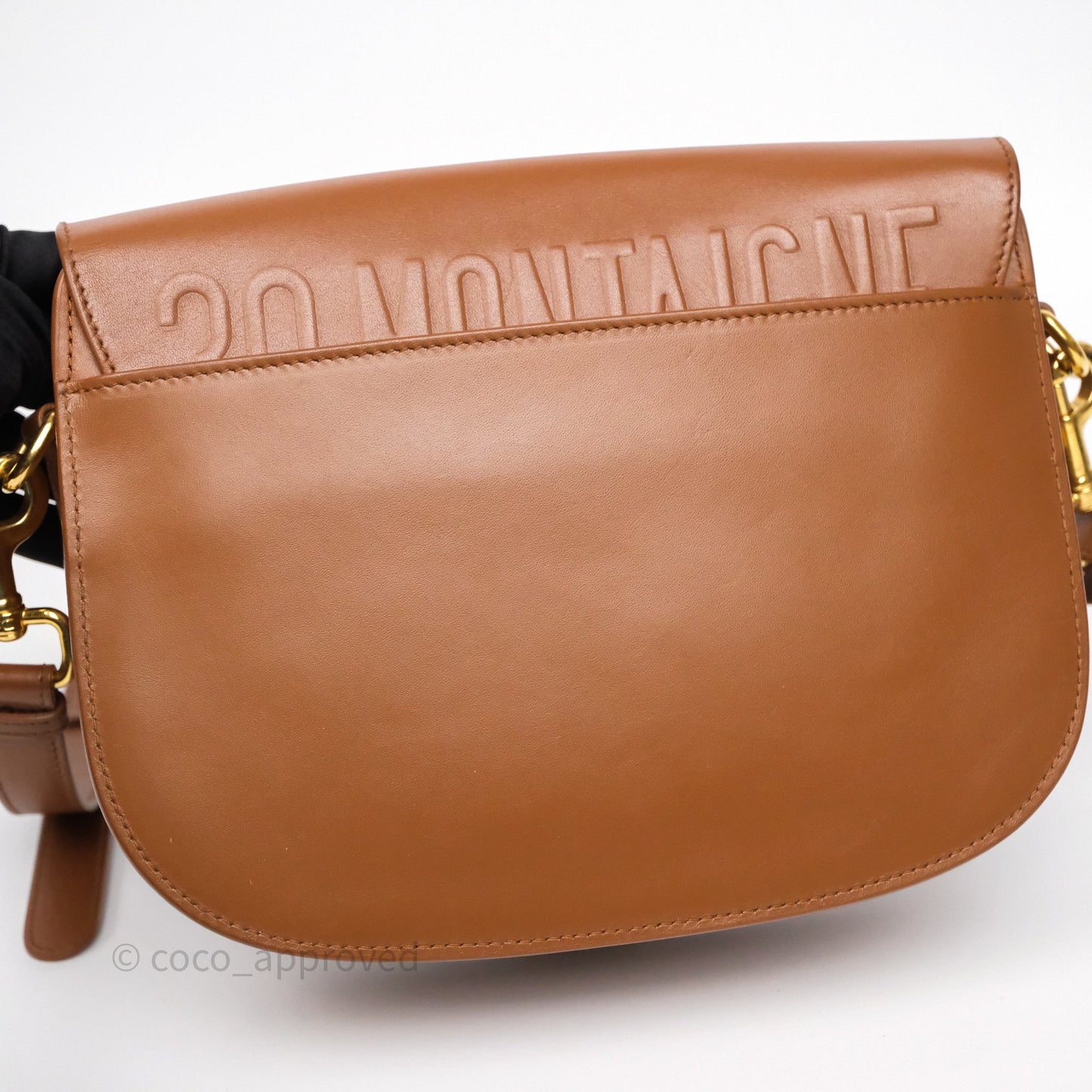 Christian Dior Medium Bobby Bag Brown Calfskin Gold Hardware