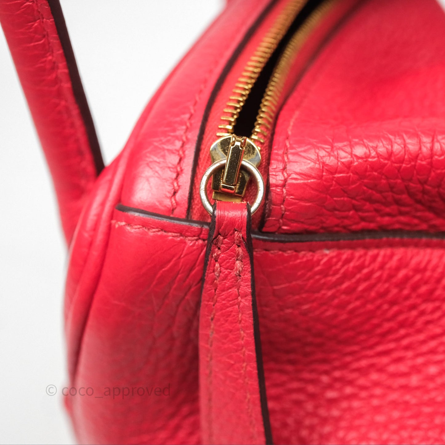 Hermes Lindy 26 Rouge Tomate S5 Taurillon Clemence Gold Hardware