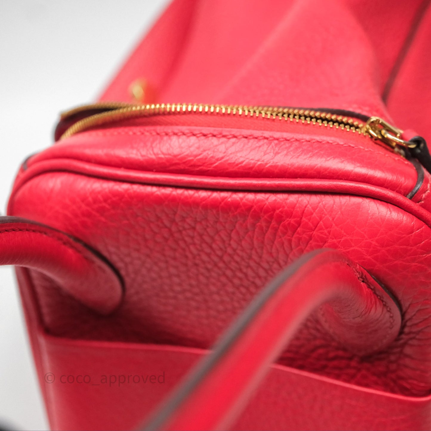 Hermes Lindy 26 Rouge Tomate S5 Taurillon Clemence Gold Hardware
